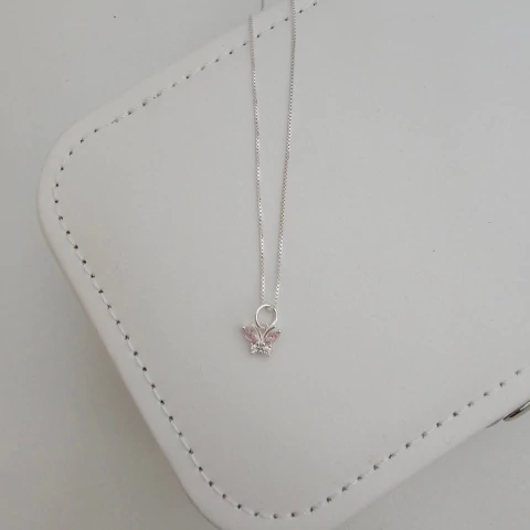 COLAR BORBOLETA CRAVAÇÃO ROSA - comprar online