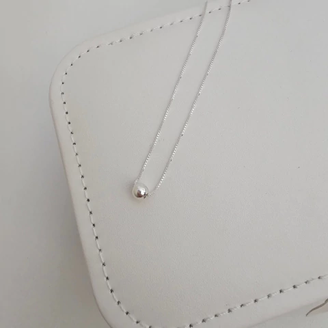 COLAR PÉROLA DE PRATA - comprar online