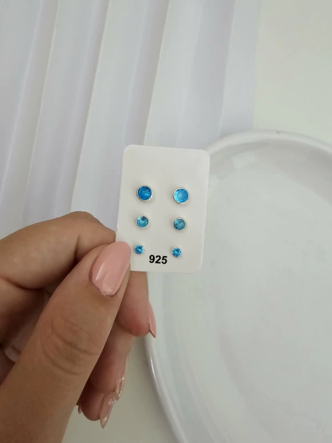 TRIO CRAVAÇÃO INGLESA AZUL ÁGUA - comprar online