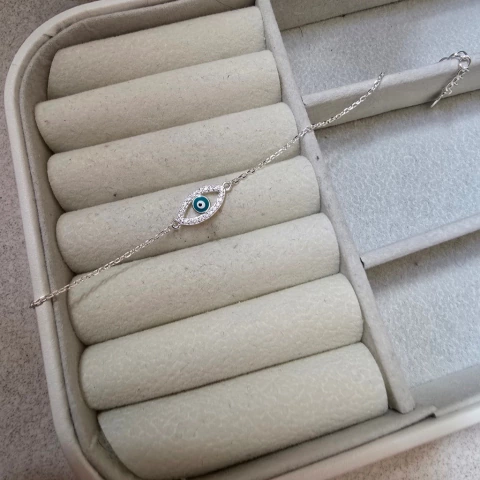 PULSEIRA OLHO GREGO CRAVEJADO