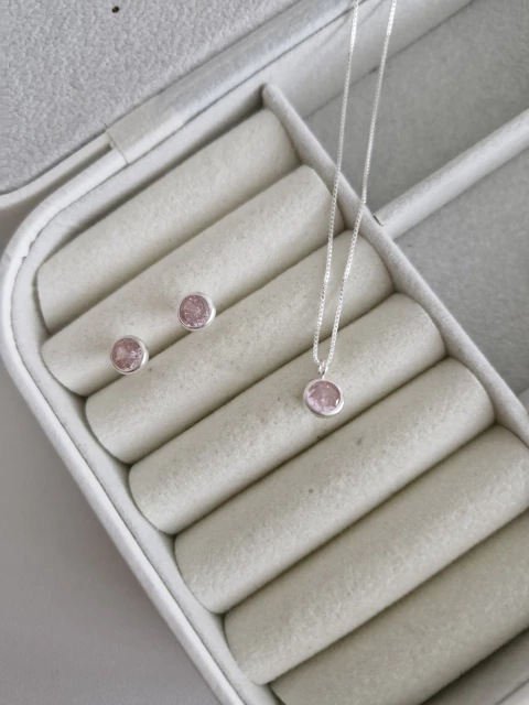 CONJUNTO CRAVAÇÃO INGLESA ROSA