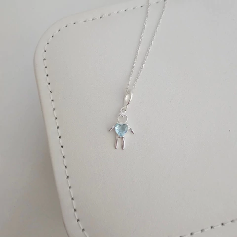 COLAR PINGENTE MENINO CORAÇÃO - comprar online