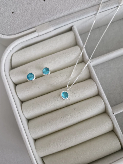 CONJUNTO CRAVAÇÃO INGLESA AZUL