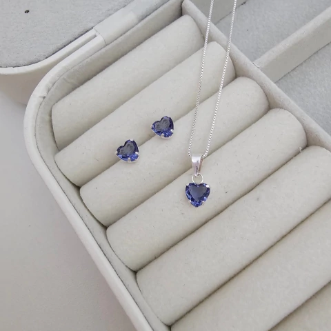 CONJUNTO CORAÇÃO ROXO - comprar online