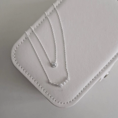 COLAR LISO 2 EM 1 CÍRCULOS