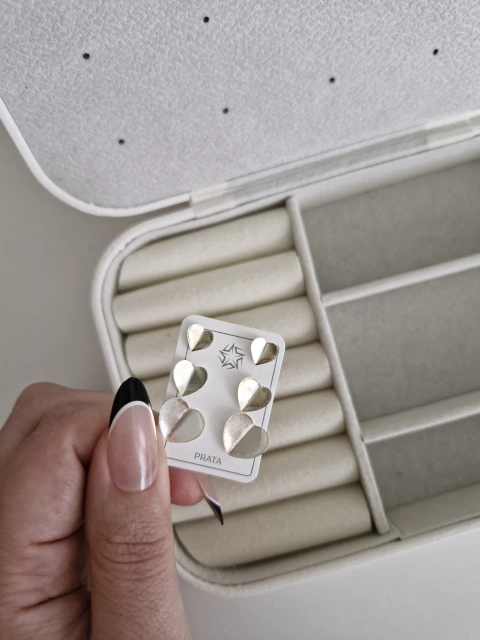 TRIO CORAÇÃO ORIGAMI GRANDE