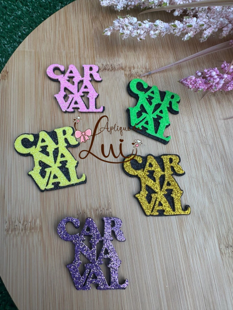 Aplique nome Carnaval (cores sortidas) - comprar online