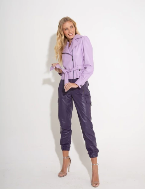 Jaqueta Curta Alice em Couro - comprar online