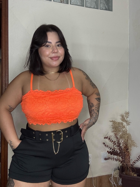 Short neopreme com cinto