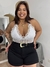 Short preto com cinto - loja online