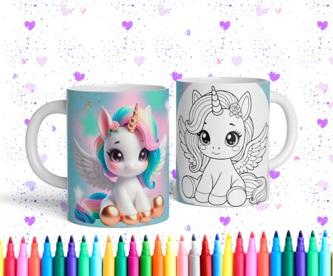 Tazas COLOREAR UNICORNIOS- 46 JULIO 2026