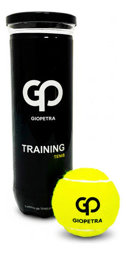 Tubo De Pelotas Tenis X3 Giopetra Profesional Training