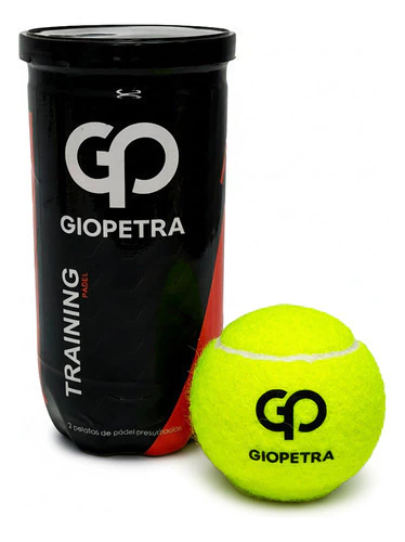 Tubo De Pelotas Padel X2 Giopetra Profesional Training