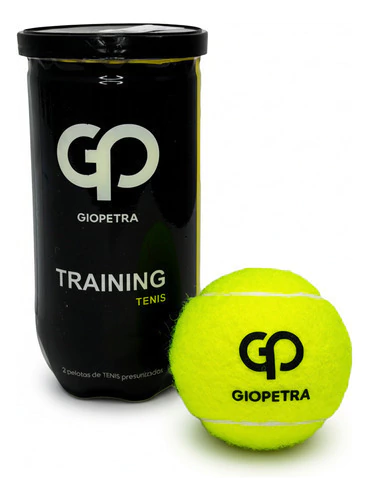 Tubo De Pelotas Tenis X2 Giopetra Profesional Training