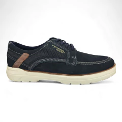 Sapatenis pegada 126602 oxford camurca det couro pesponto - comprar online