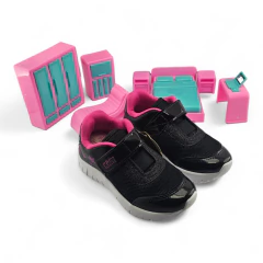 Tênis Feminino Kidy 4451015 Ultra Flex Velcro Estrela Glitter com Brinquedo Quarto - comprar online