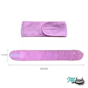 FAIXA PARA CABELO MAQUIAGEM SKIN CARE ATOALHADA COM VELCRO