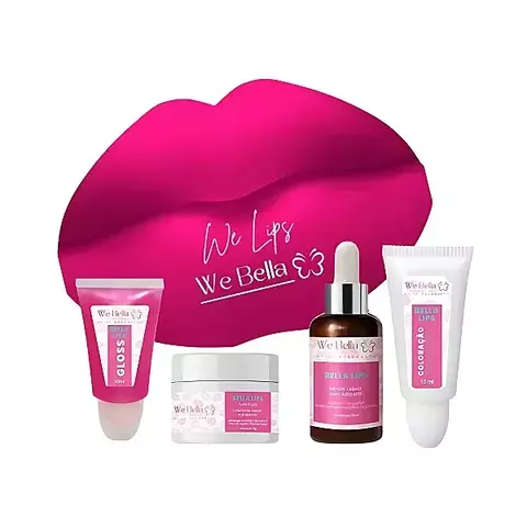 KIT BELLA LIPS HIDRAGLOSS- WE BELLA