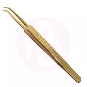 PINÇA PARA CÍLIOS CURVA ABERTA NAGARAKU N-07 - Dourada