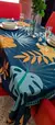 Manteles de tela tropical (Antimanchas) - HOJAS - comprar online