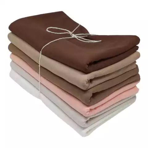 Meia Malha Cardada Para Boneca - 100 Algodão - Kit 6 Cores