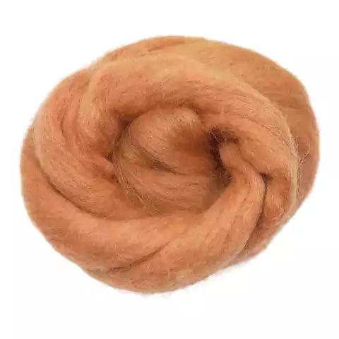 Lã natural de ovelha para feltragem - Creme - meada com 25 gramas