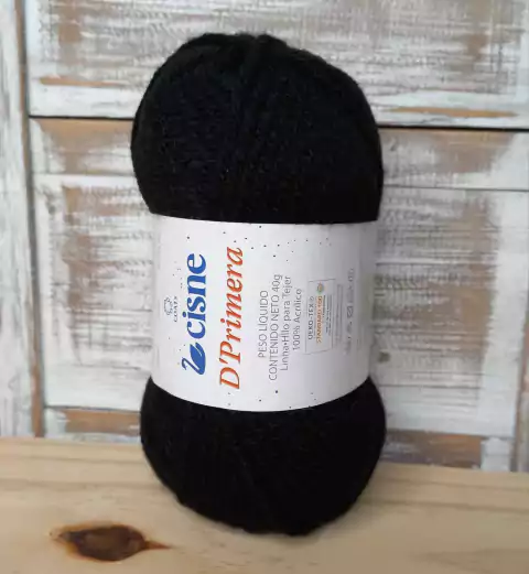 Lã média para cabelos de boneca - Preto – Novelo 40 gramas