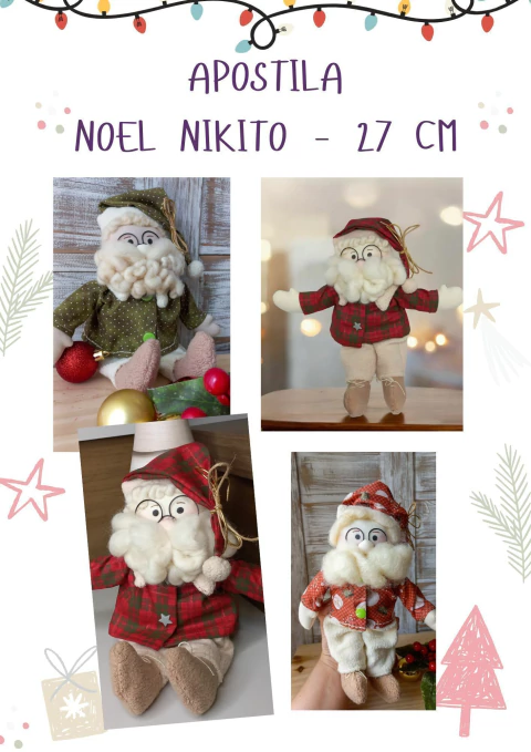 APOSTILA PASSO A PASSO NOEL NIKITO - DIGITAL - 27 CM - comprar online