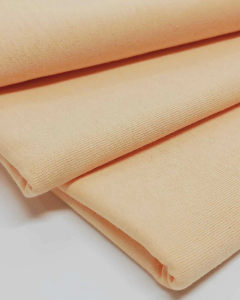 Malha Cardada Pêssego Cremoso - Corte de 0,50 mt x 2,40 mt