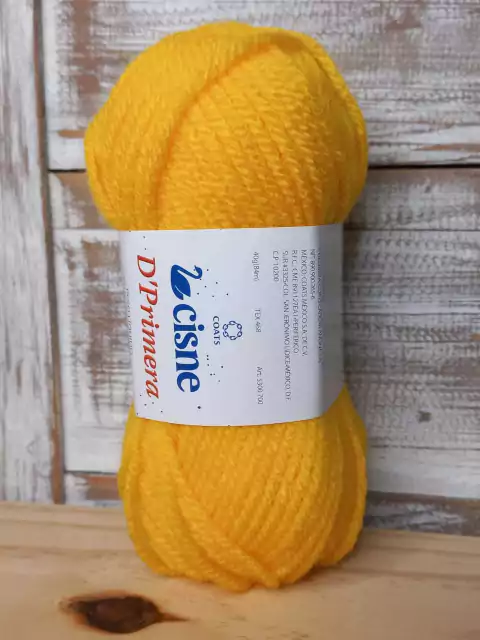 Lã média para cabelos de boneca - Amarela – Novelo 40 gramas