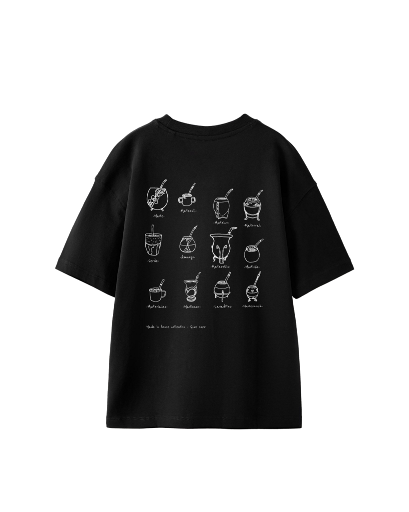 Remera "Mate" - Negra thumbnail 3