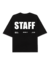 Remera BOXY FIT - STAFF - Negra