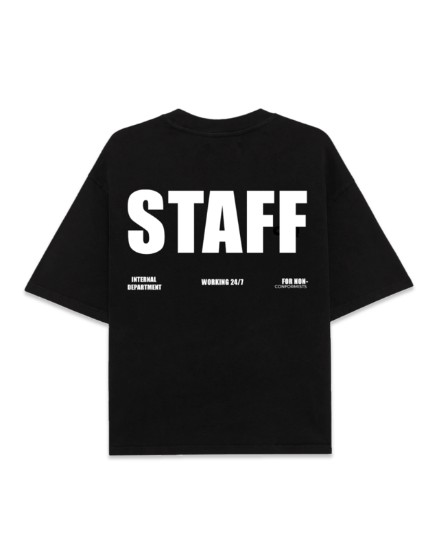 Remera Boxy Fit - Staff - Negra thumbnail 2