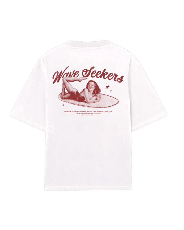 Remera Oversize Wave Seekers - Blanca thumbnail 2