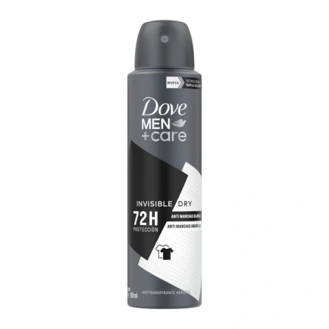 Desodorante Spray Dove Men Aerosol Invisible Dry 150 ml