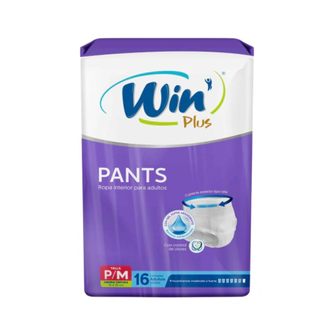 Pants Win Plus Talla P/M - 16 Unidades