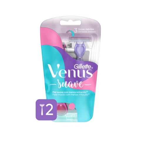 Gillette Venus Suave Depilación - 2 Unidades