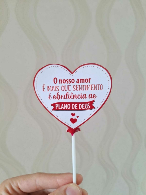 Porta-pirulito | O nosso amor é mais que sentimento - comprar online