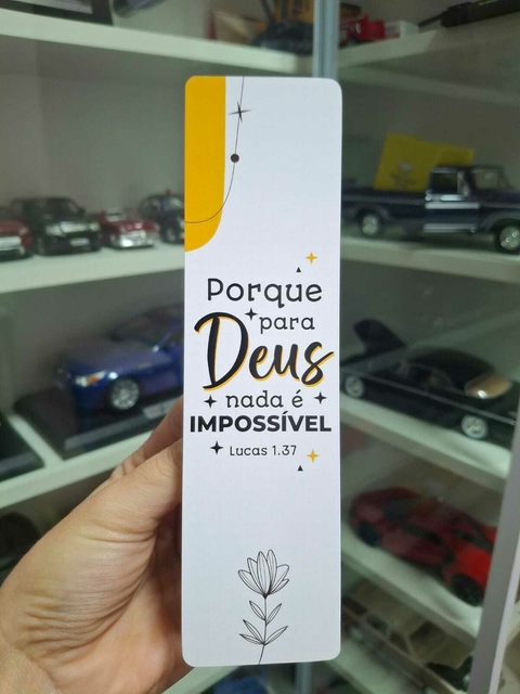 Marca-páginas | Porque para Deus nada é impossível