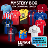 CAJA MISTERIOSA CAMISETAS CLUBES UEFA CHAMPIONS LEAGUE (HASTA 6 CAMISETAS)