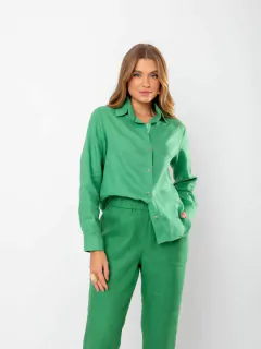 CAMISA LINHO PURO MANGA LONGA DEL AMO