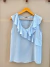 Imagem do BLUSA CHIFFON SKIN C/BABADO DEL AMO