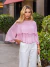 BLUSA CHIFFON DET. BABADO DEL AMO - ALDALI Shop