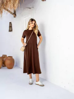 VESTIDO MIDI ALGODAO SOFT TOUCH DEL AMO
