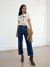 Calça Wide Leg Cropped com Recortes Four One - comprar online