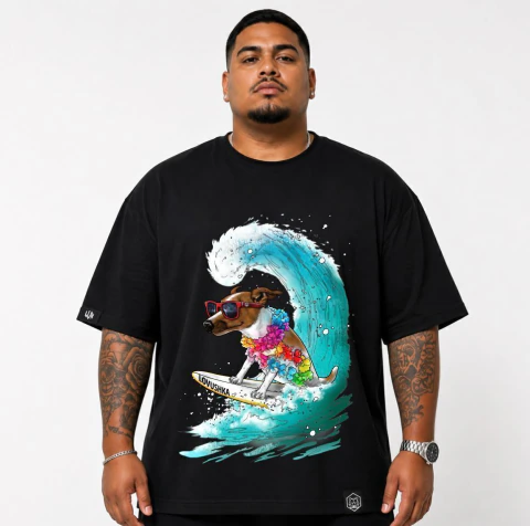 Camiseta Oversized Lovushka Caramelo Surfista