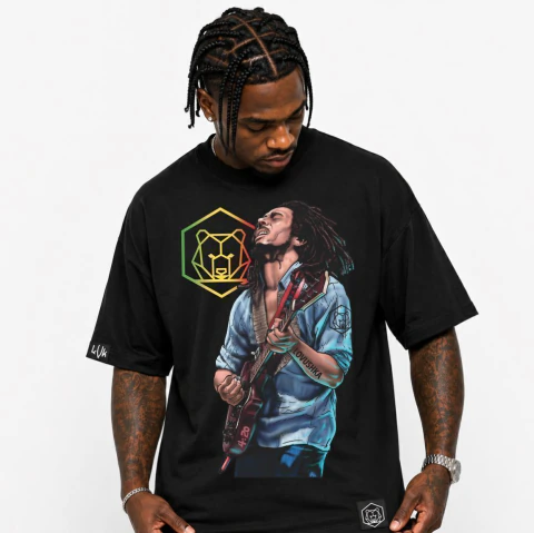 Camiseta Oversized Lovushka Bob Marley