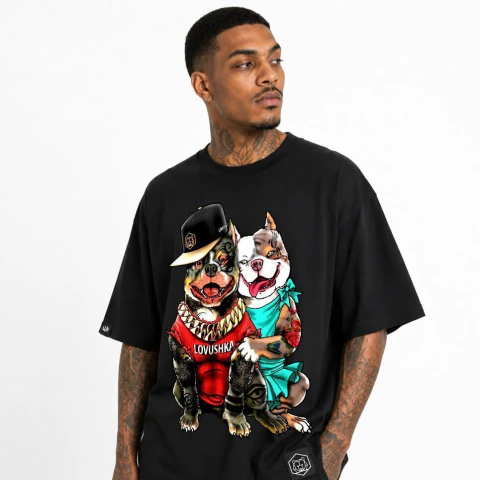 Camiseta Oversized Lovushka Casal Bully