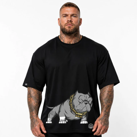 Camiseta Oversized Lovushka Bully Blue