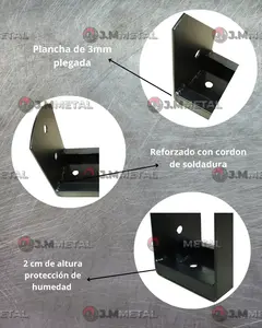 Base para pilar de madera 4x4 bruto - tienda en línea